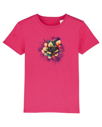 FLORAL GEOMETRIC 8 Raspberry