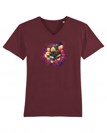 FLORAL GEOMETRIC 8 Burgundy