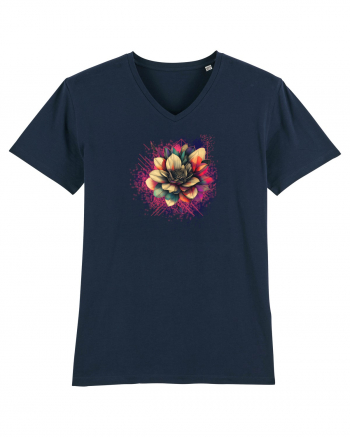 FLORAL GEOMETRIC 8 French Navy