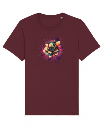 FLORAL GEOMETRIC 8 Burgundy