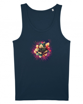 FLORAL GEOMETRIC 8 Navy