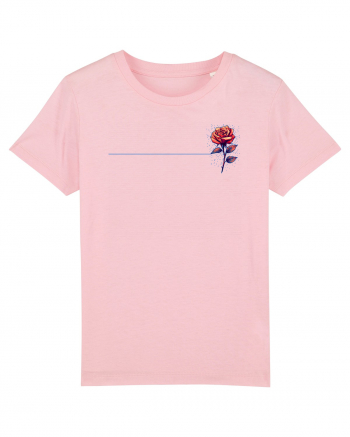 FLORAL GEOMETRIC TRANDAFIR / ROSE b Cotton Pink