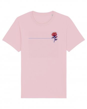 FLORAL GEOMETRIC TRANDAFIR / ROSE b Cotton Pink