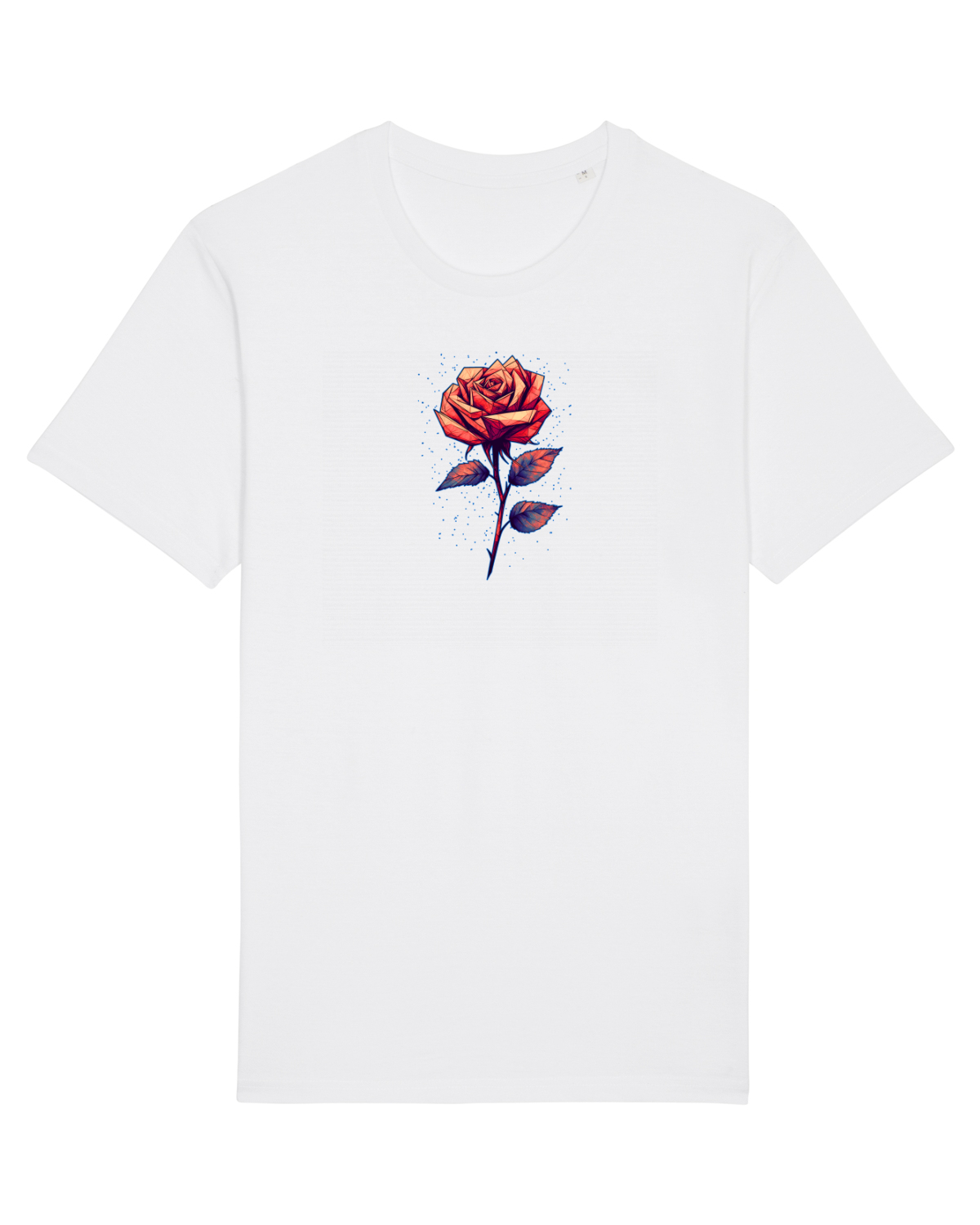 Tricou mânecă scurtă Unisex Rocker White