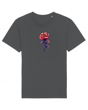 FLORAL GEOMETRIC TRANDAFIR / ROSE  Anthracite