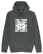 I only work pro bone-o Hanorac cu fermoar Unisex Connector