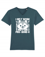 I only work pro bone-o Tricou mânecă scurtă guler V Bărbat Presenter