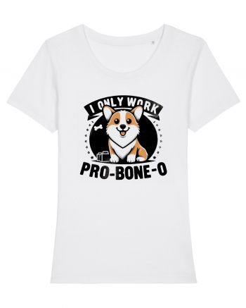 I only work pro bone-o White