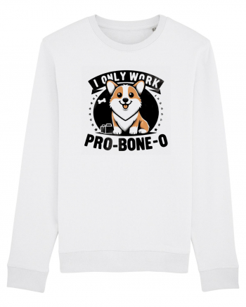 I only work pro bone-o White