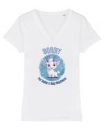 SORRY FOR BEING A SEXY CAPRICORN Tricou mânecă scurtă guler V Damă Evoker