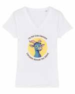 I`M THAT CRAZY CAPRICORN YOU WERE WARNED ABOUT  Tricou mânecă scurtă guler V Damă Evoker