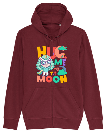Unicorn simpatic Hug me to the moon Burgundy