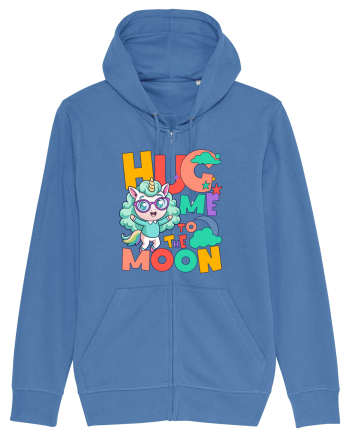 Unicorn simpatic Hug me to the moon Bright Blue