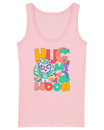 Unicorn simpatic Hug me to the moon Cotton Pink