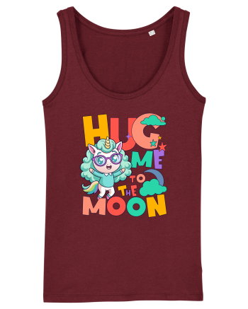 Unicorn simpatic Hug me to the moon Burgundy