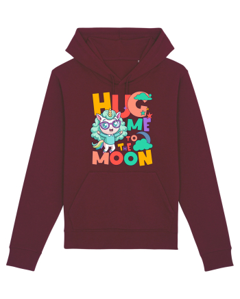 Unicorn simpatic Hug me to the moon Burgundy