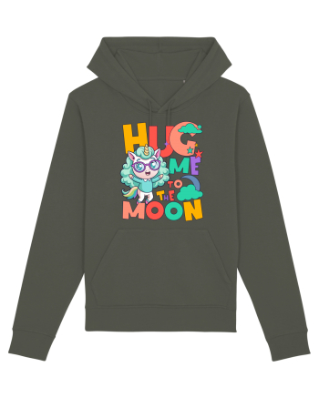 Unicorn simpatic Hug me to the moon Khaki