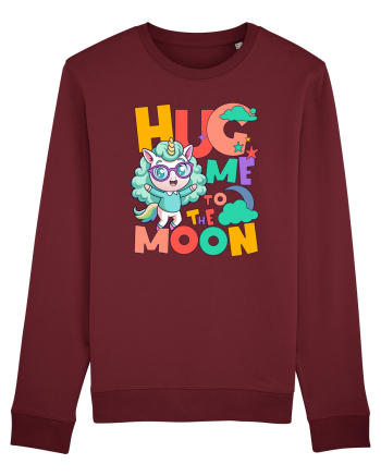 Unicorn simpatic Hug me to the moon Burgundy
