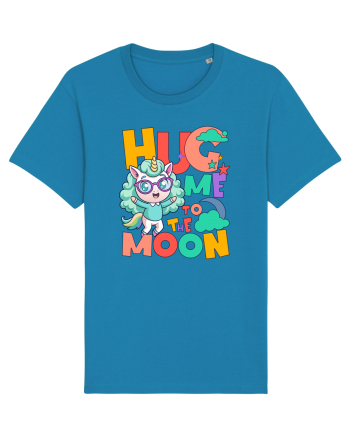 Unicorn simpatic Hug me to the moon Azur