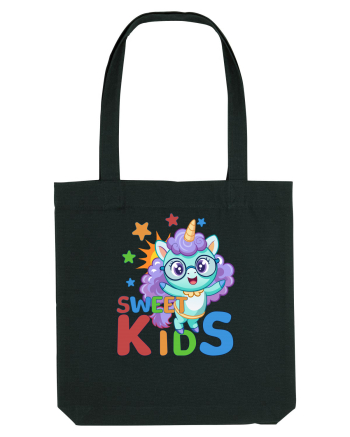 Unicorn simpatic cu ochelari Sweet Kids Black