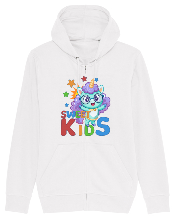 Unicorn simpatic cu ochelari Sweet Kids White