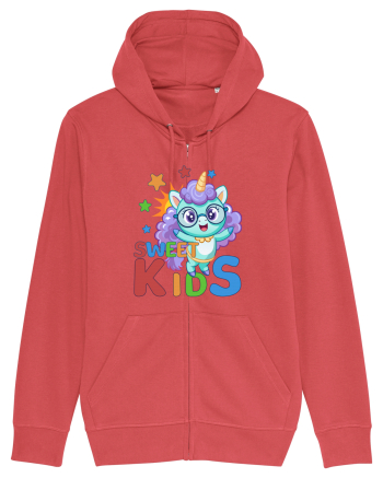 Unicorn simpatic cu ochelari Sweet Kids Carmine Red