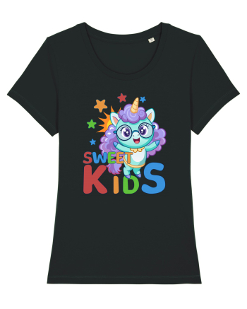 Unicorn simpatic cu ochelari Sweet Kids Black
