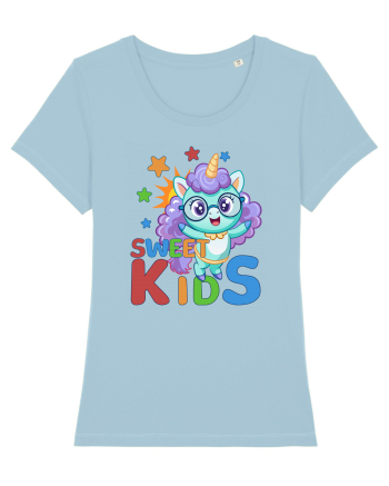 Unicorn simpatic cu ochelari Sweet Kids Sky Blue
