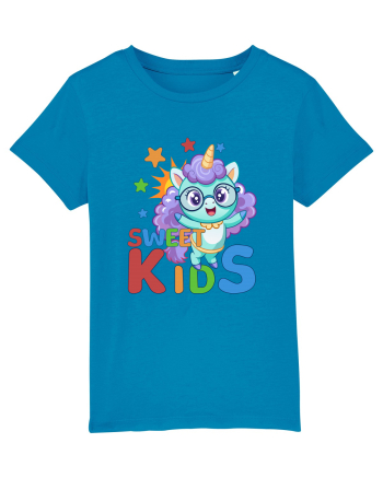 Unicorn simpatic cu ochelari Sweet Kids Azur