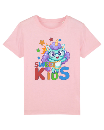 Unicorn simpatic cu ochelari Sweet Kids Cotton Pink