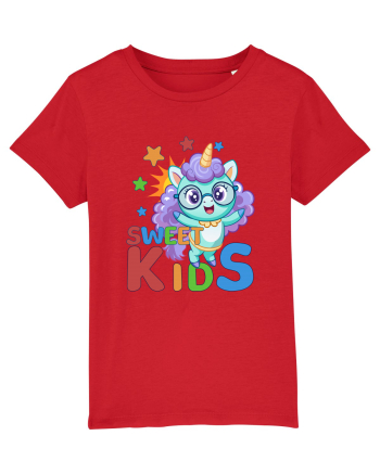 Unicorn simpatic cu ochelari Sweet Kids Red