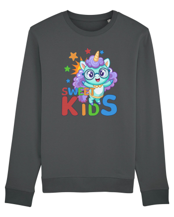 Unicorn simpatic cu ochelari Sweet Kids Anthracite