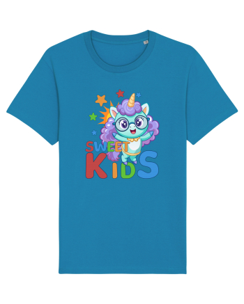 Unicorn simpatic cu ochelari Sweet Kids Azur
