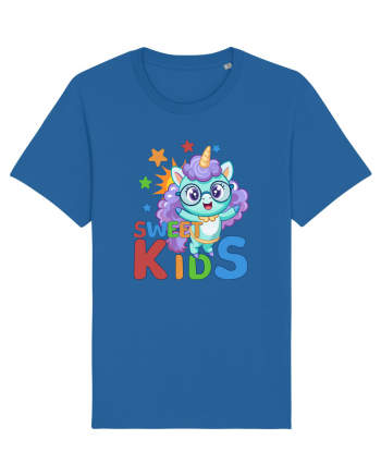 Unicorn simpatic cu ochelari Sweet Kids Royal Blue