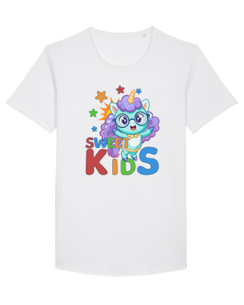 Unicorn simpatic cu ochelari Sweet Kids White