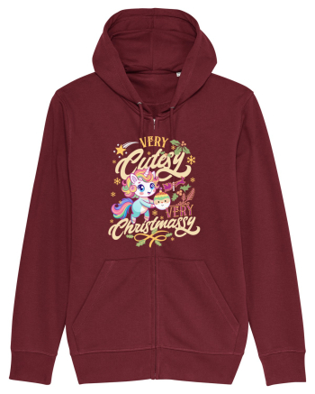 Unicorn de Craciun Burgundy