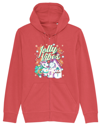 Unicorn Jolly Vibes - Bucuria Sarbatorilor De Iarna Carmine Red