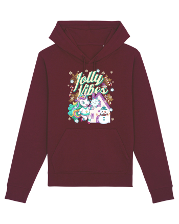 Unicorn Jolly Vibes - Bucuria Sarbatorilor De Iarna Burgundy