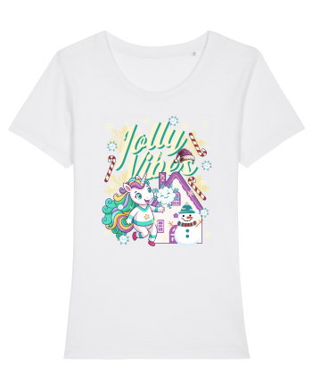 Unicorn Jolly Vibes - Bucuria Sarbatorilor De Iarna White