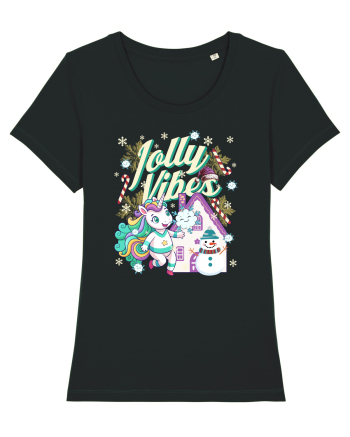 Unicorn Jolly Vibes - Bucuria Sarbatorilor De Iarna Black