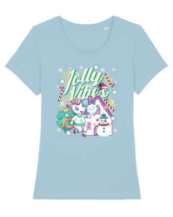 Unicorn Jolly Vibes - Bucuria Sarbatorilor De Iarna Sky Blue