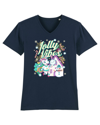 Unicorn Jolly Vibes - Bucuria Sarbatorilor De Iarna French Navy