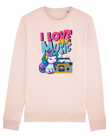 Unicorn retro Imi Place Muzica Candy Pink