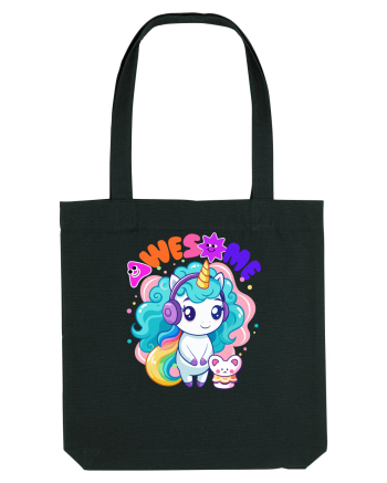 Unicorn cu par cret si prietenul soricel Black