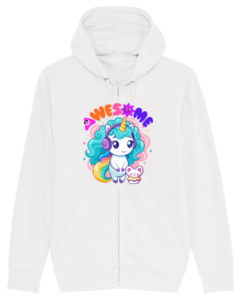 Unicorn cu par cret si prietenul soricel White