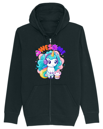 Unicorn cu par cret si prietenul soricel Black