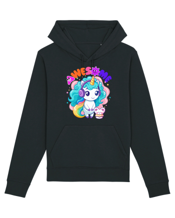 Unicorn cu par cret si prietenul soricel Black