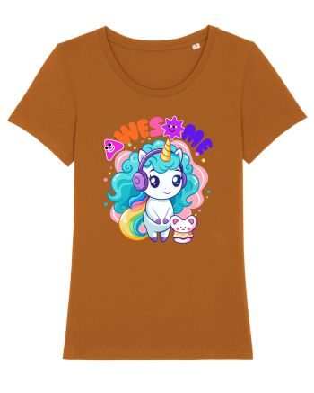 Unicorn cu par cret si prietenul soricel Roasted Orange