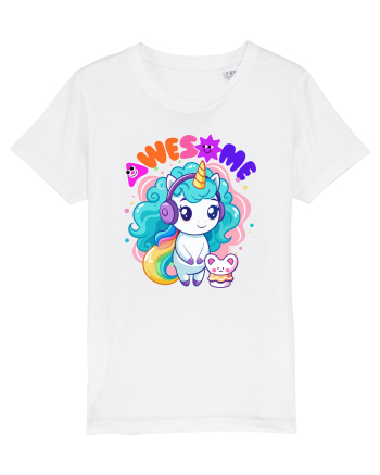 Unicorn cu par cret si prietenul soricel White