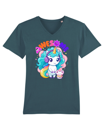 Unicorn cu par cret si prietenul soricel Stargazer